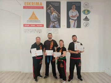 Sikeres Eskrima instruktori vizsga Karcagon – új instruktorok 2026-ban